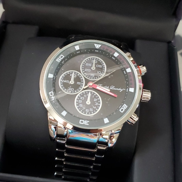 ENGLISH LAUNDRY MEN'S STAINLESS STEEL SILVER WATCH - Picture 4 of 14